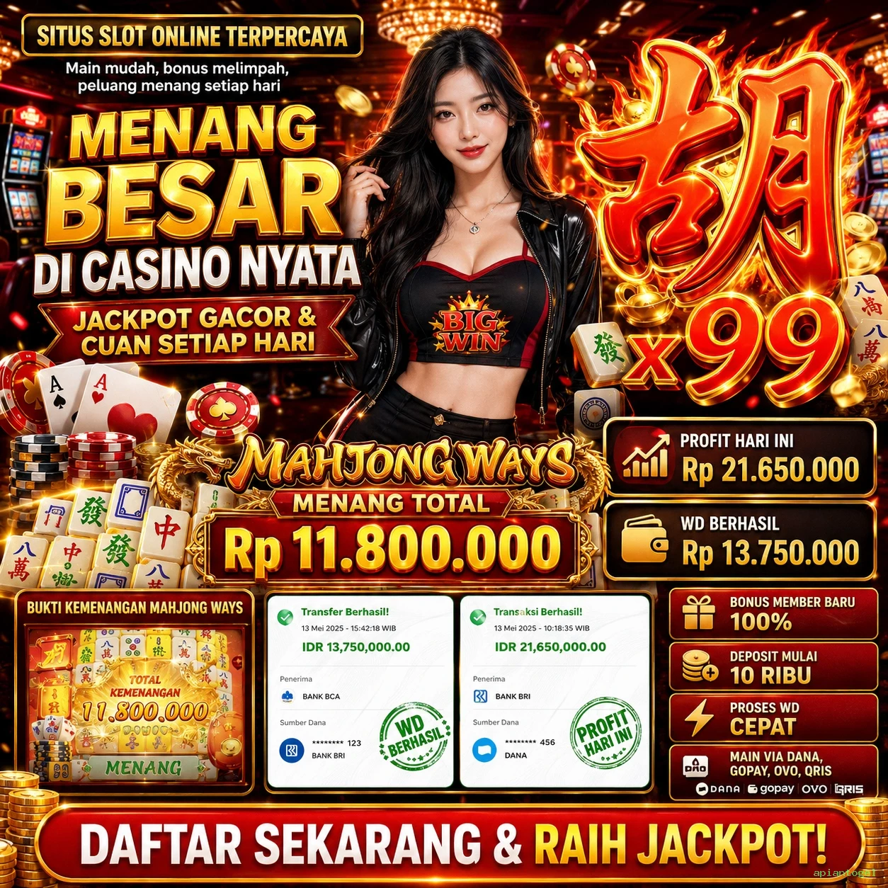 Cara Mendaftar dan Verifikasi Akun di apiantogel